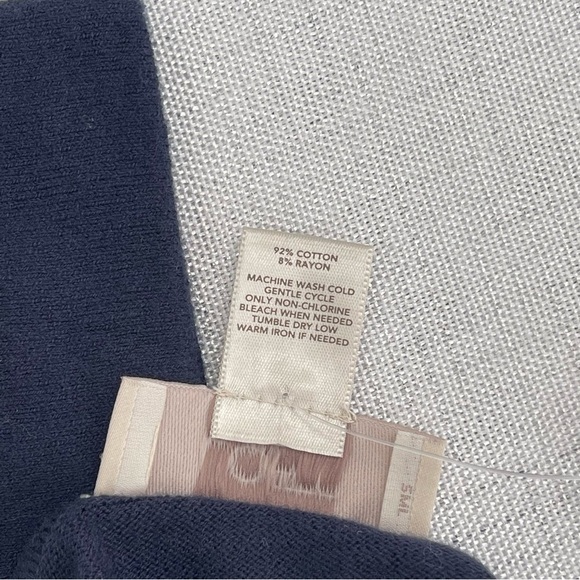 NWT Loft Pullover Stripped Lightweight Knit Sweater. Size M - Picture 6 of 7